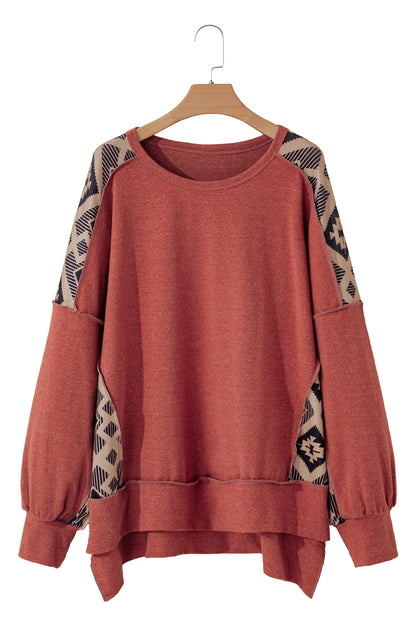 "Redwood Patchwork Plus Size" Sweatshirt