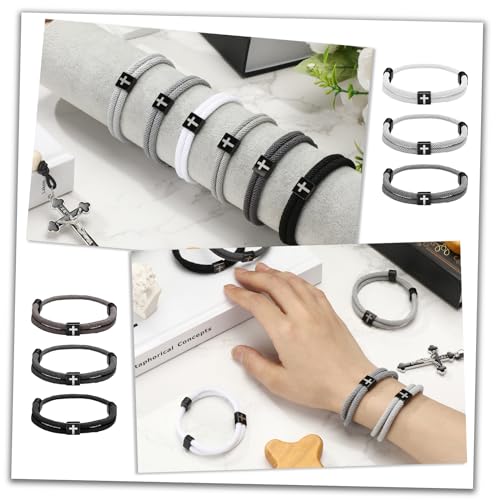 "6 Pcs Adjustable Rope Bracelet"