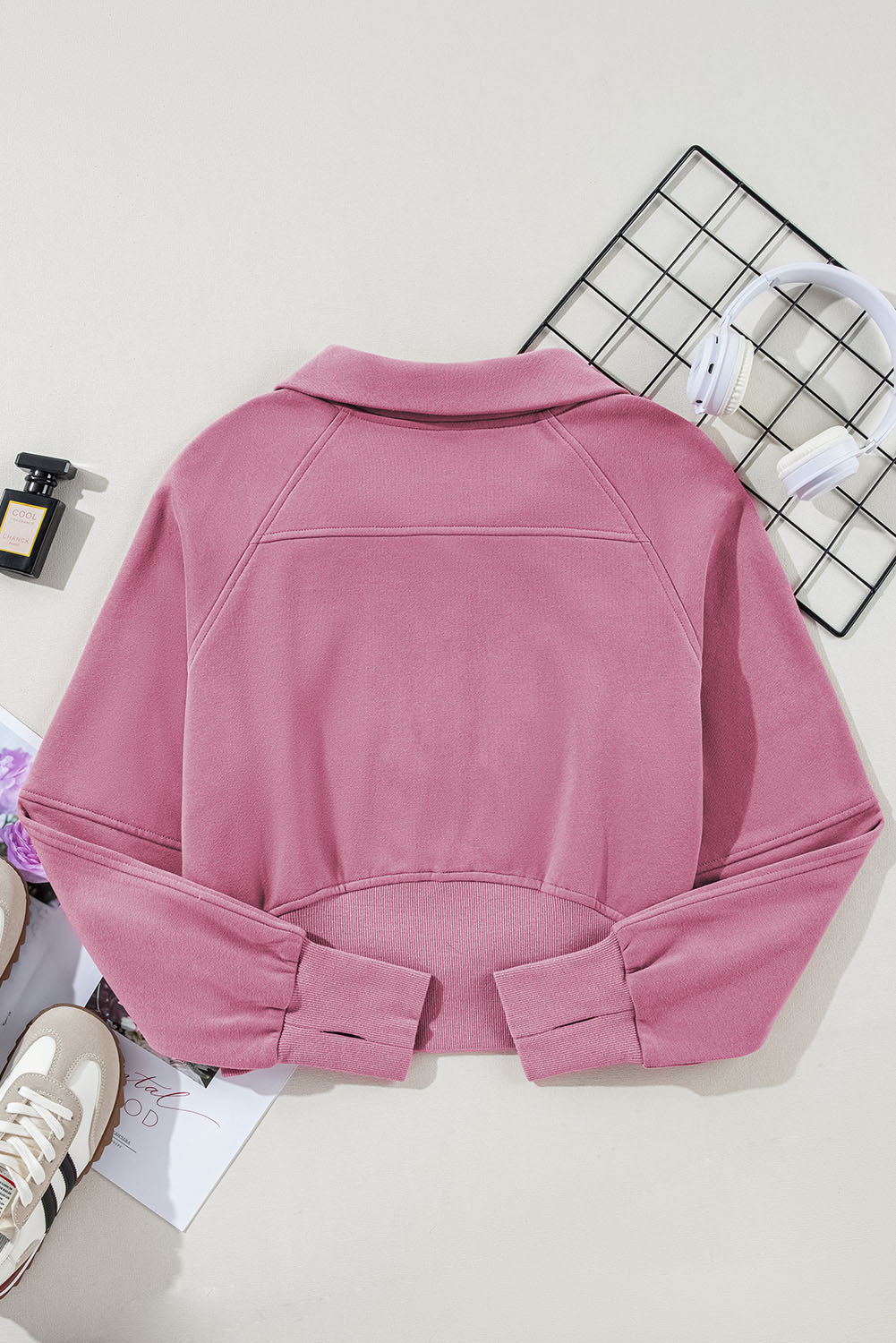 Zip-Up Sweatshirt w/Thumbhole