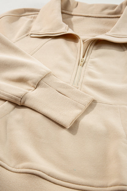 Zip-Up Sweatshirt w/Thumbhole