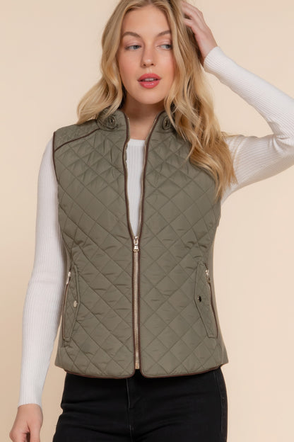 "Suede Padded" Vest