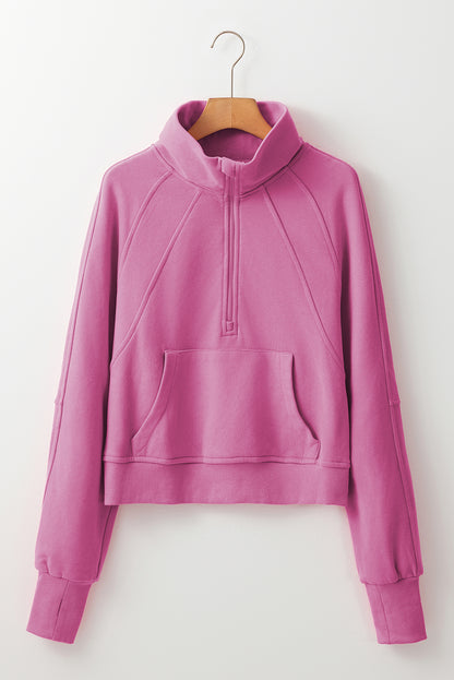 Zip-Up Sweatshirt w/Thumbhole