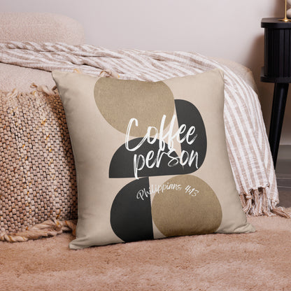 "Coffee Person" Pillow