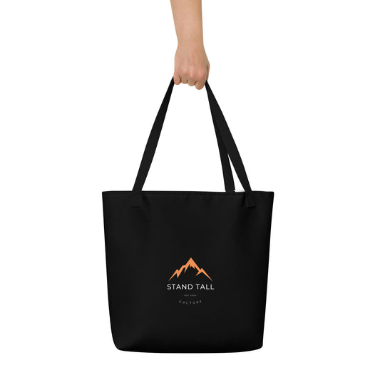 "Stand Tall Culture" Large Tote Bag