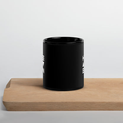 "Heaven" Black Glossy Mug