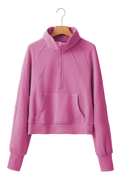 Zip-Up Sweatshirt w/Thumbhole