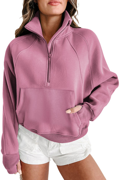 Zip-Up Sweatshirt w/Thumbhole